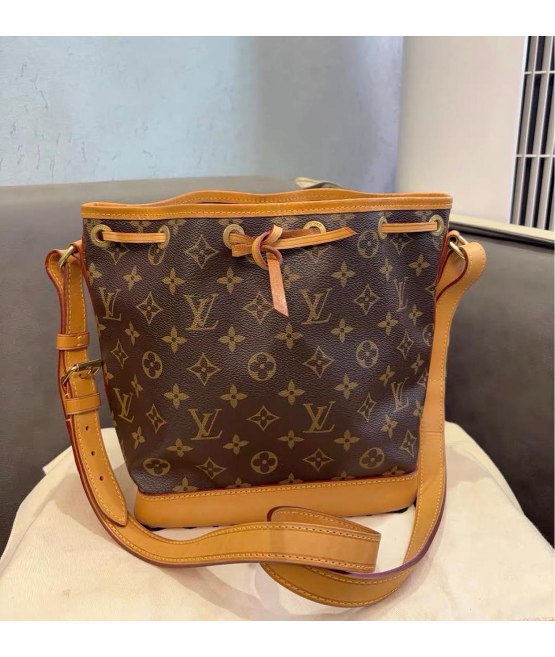 LOUIS VUITTON Коричневая сумка через плечо из канвы, фото 9