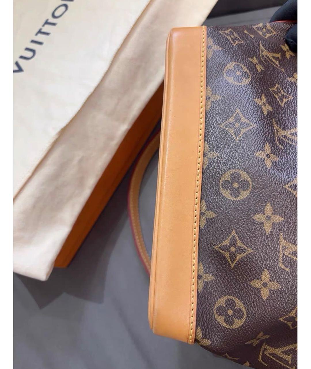 LOUIS VUITTON Коричневая сумка через плечо из канвы, фото 6