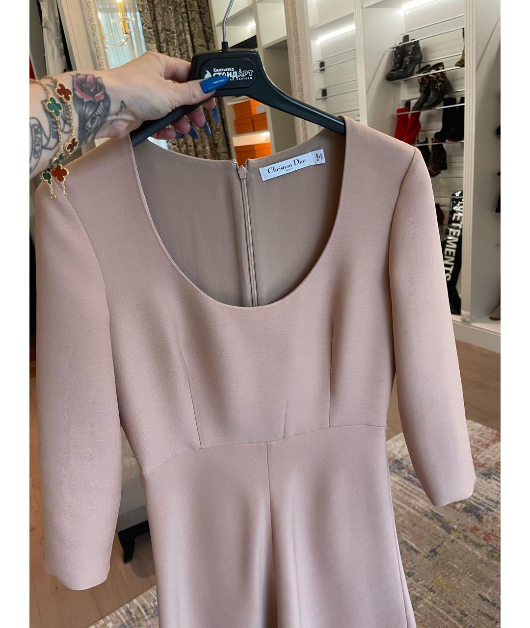 CHRISTIAN DIOR Коралловое коктейльное платье, фото 2