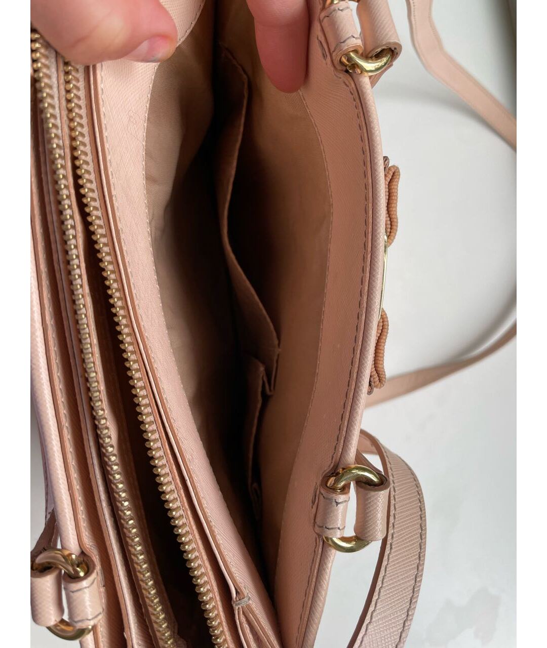 FERRAGAMO Розовая кожаная сумка тоут, фото 6