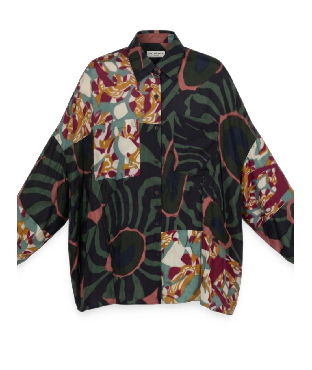 DRIES VAN NOTEN Мульти вискозная рубашка, фото 2