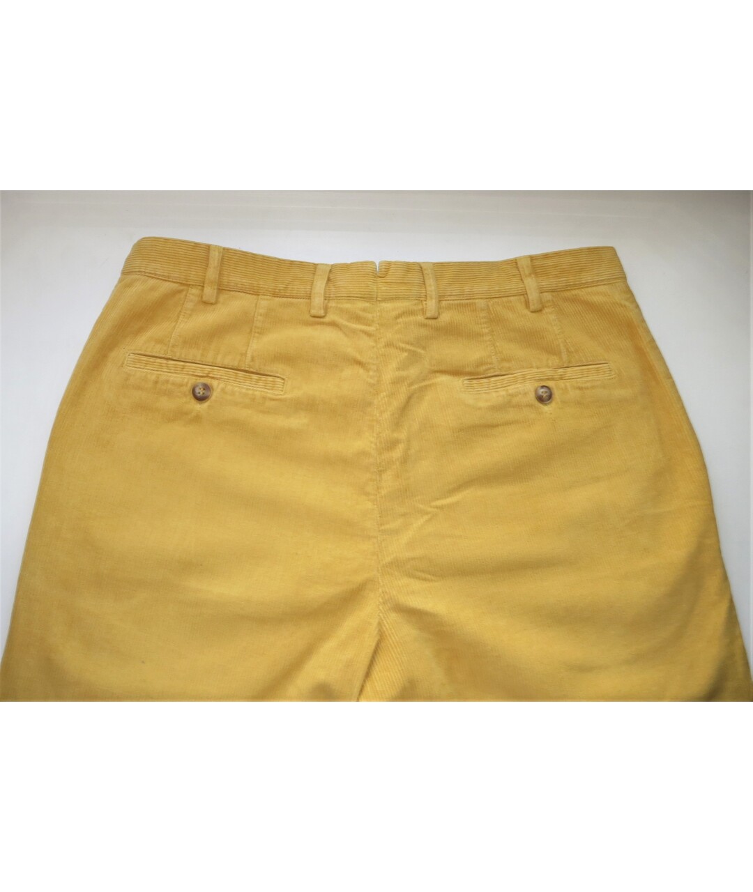 BORSALINO Желтые хлопковые повседневные брюки, фото 5