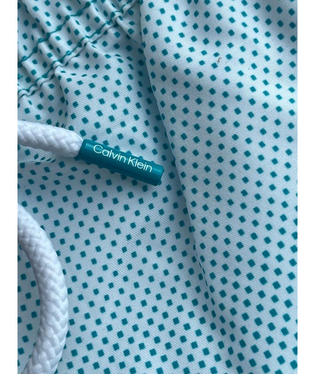 CALVIN KLEIN Бирюзовые шорты, фото 7