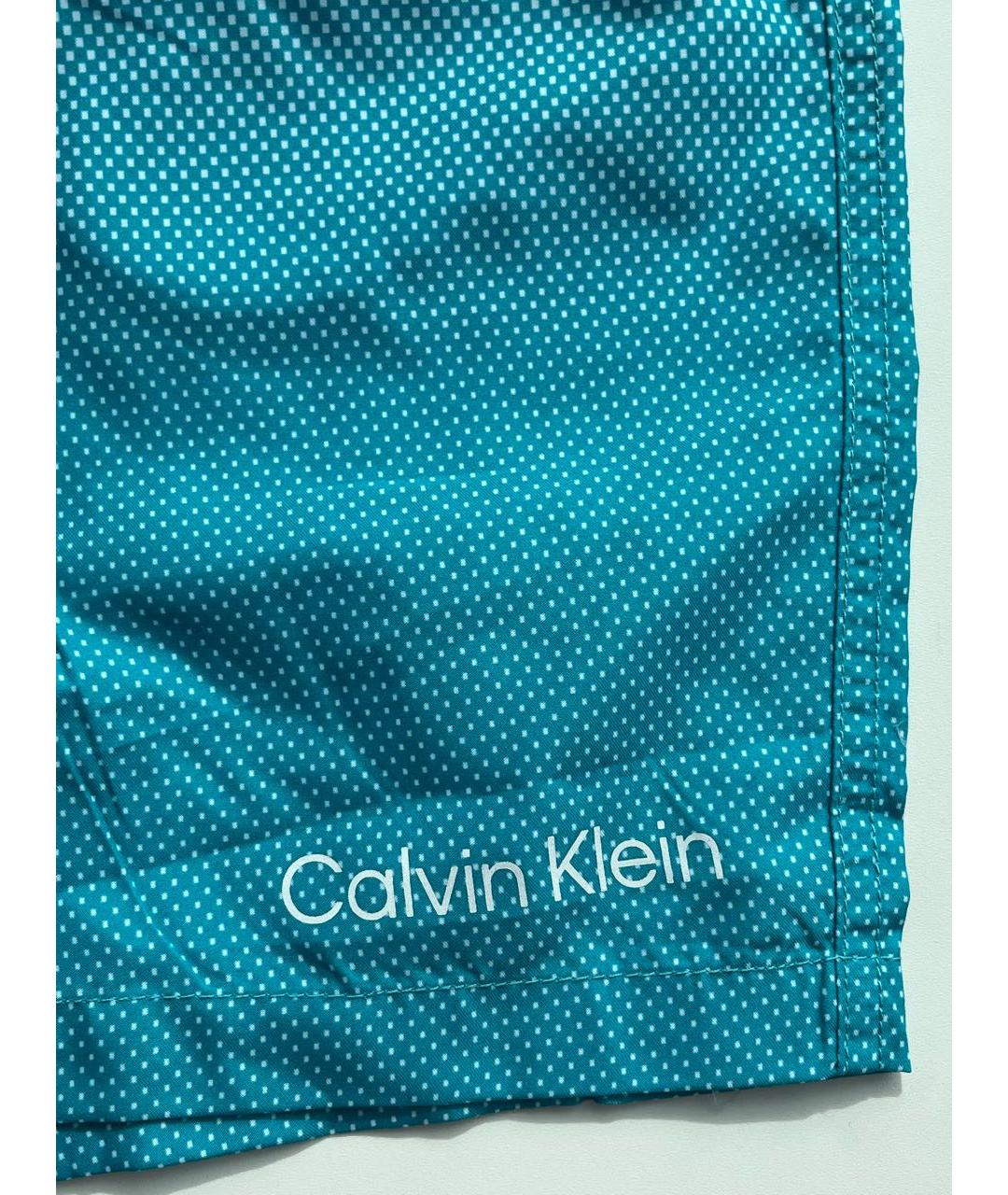 CALVIN KLEIN Бирюзовые шорты, фото 5