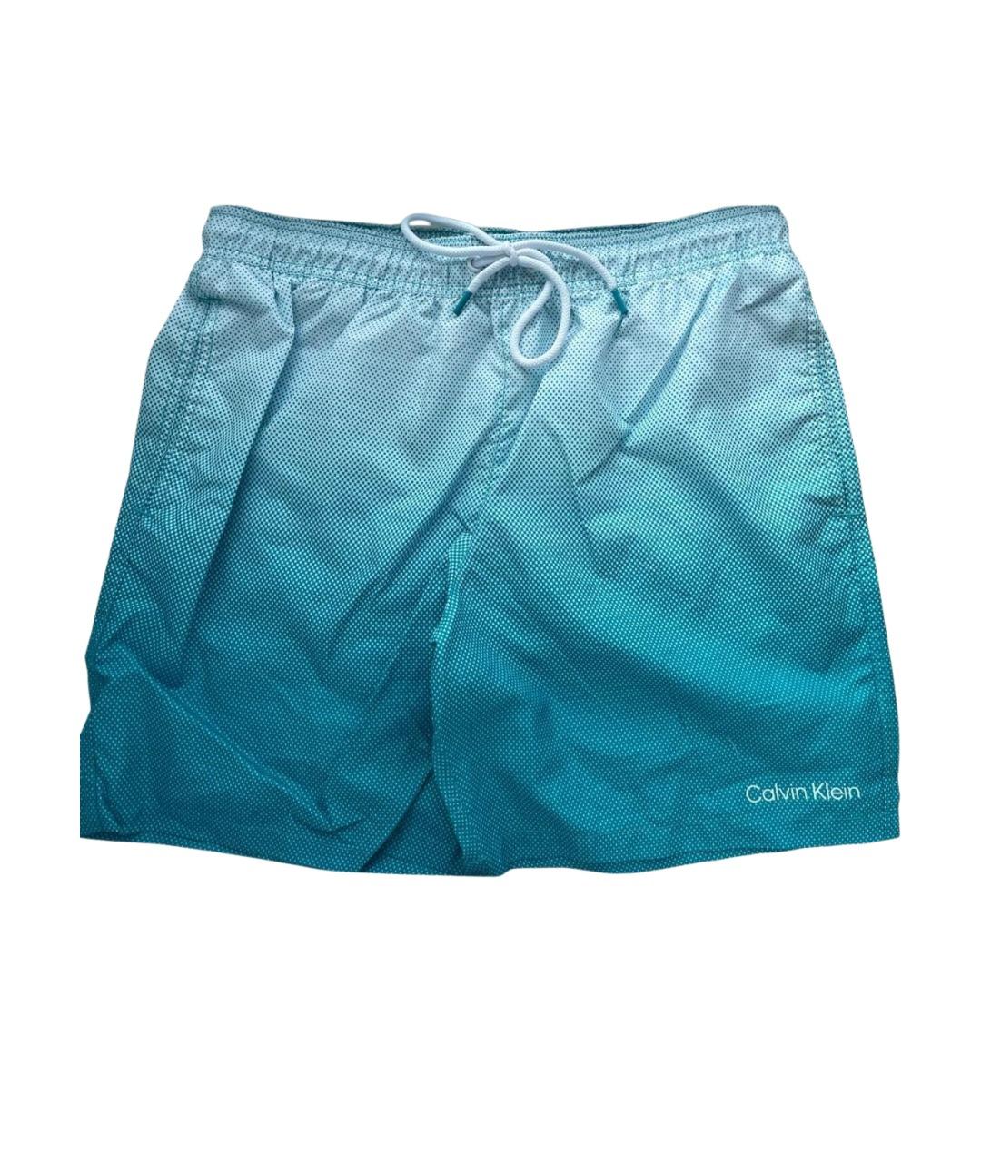 CALVIN KLEIN Бирюзовые шорты, фото 1