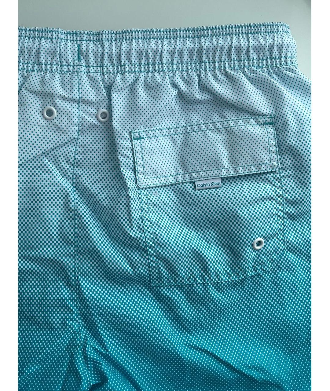 CALVIN KLEIN Бирюзовые шорты, фото 3