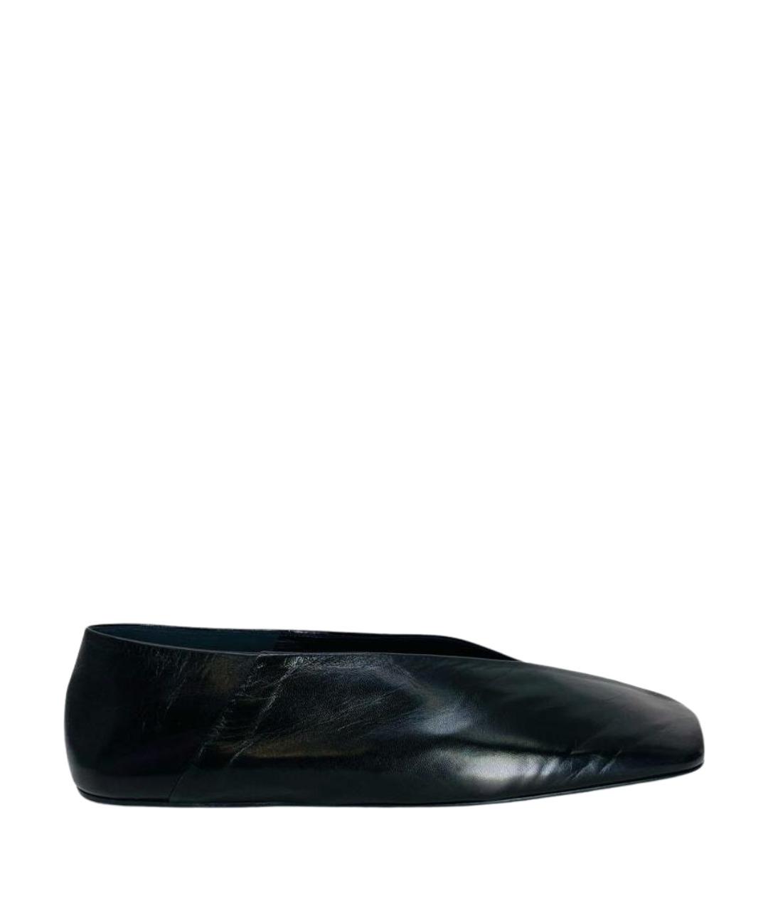 JIL SANDER Черные кожаные туфли, фото 1