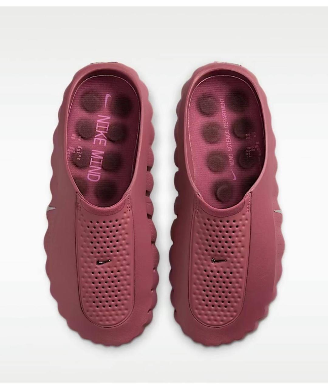 NIKE Бордовые мюли, фото 3