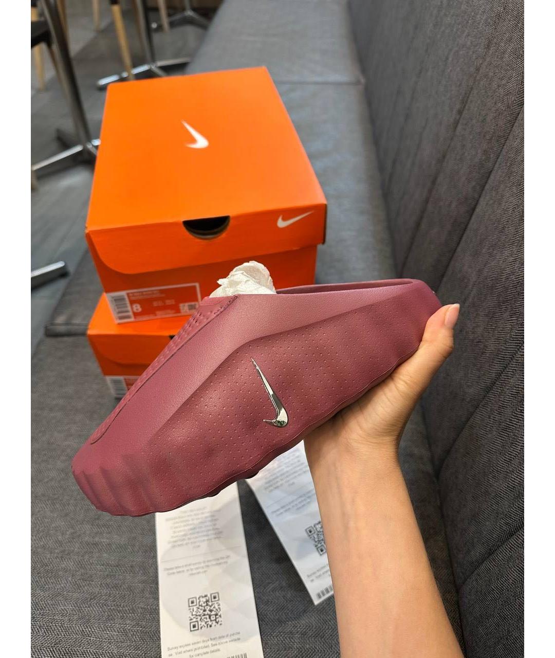NIKE Бордовые мюли, фото 8