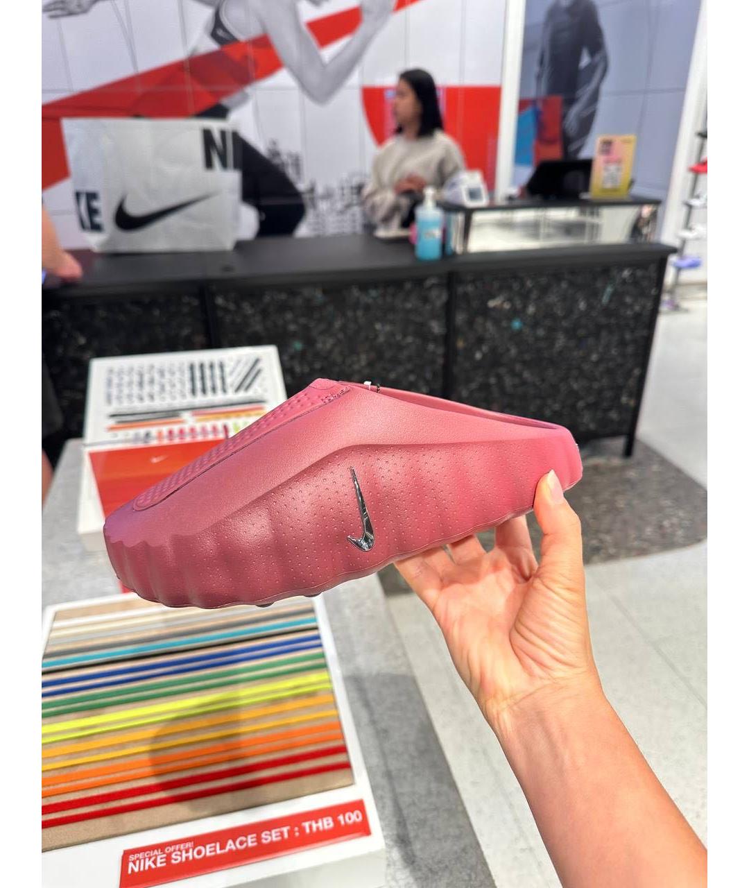 NIKE Бордовые мюли, фото 5