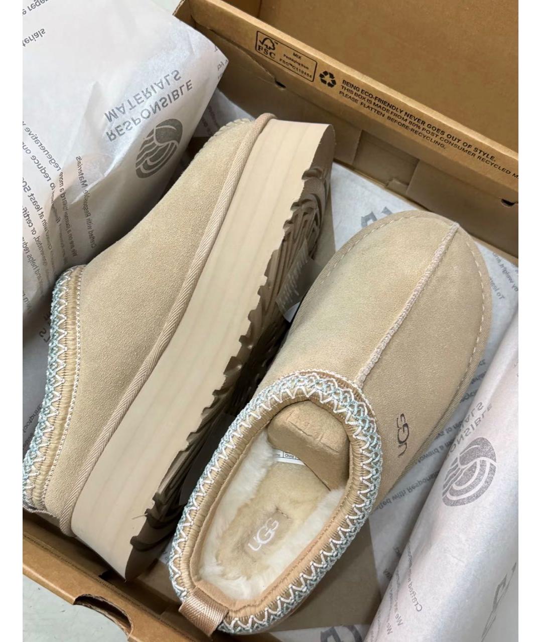 UGG Бежевые ботинки, фото 3