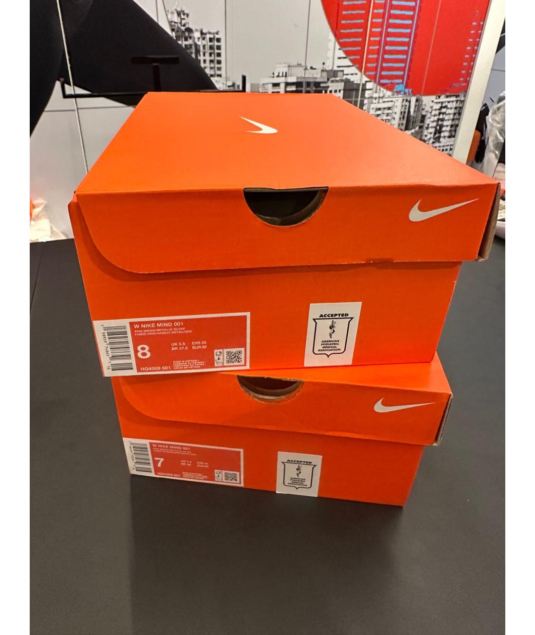 NIKE Бордовые мюли, фото 3