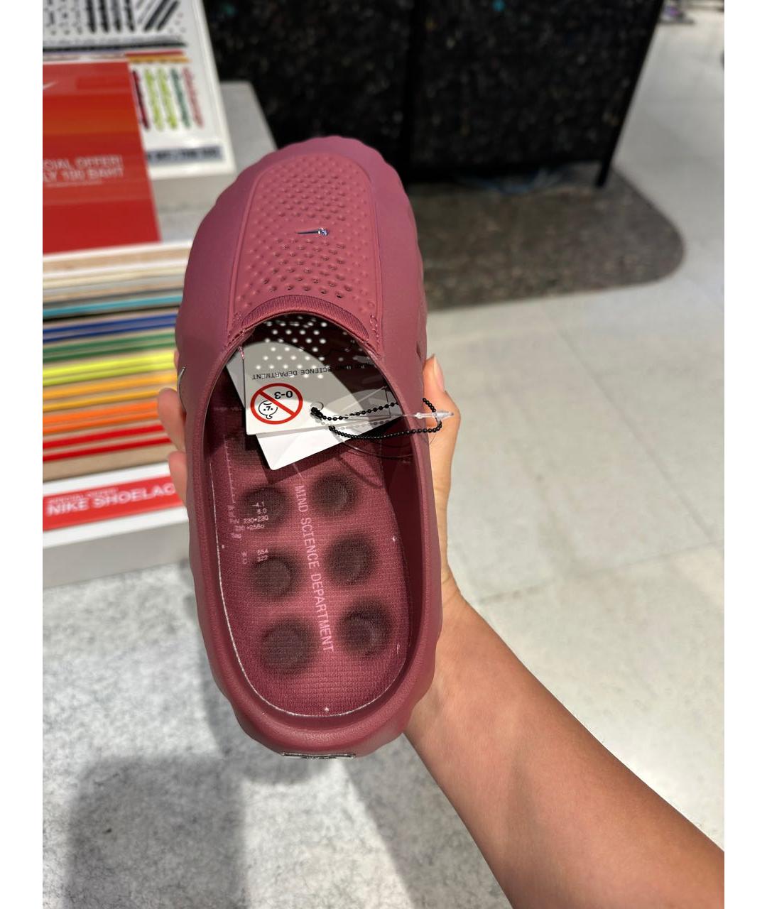 NIKE Бордовые мюли, фото 5