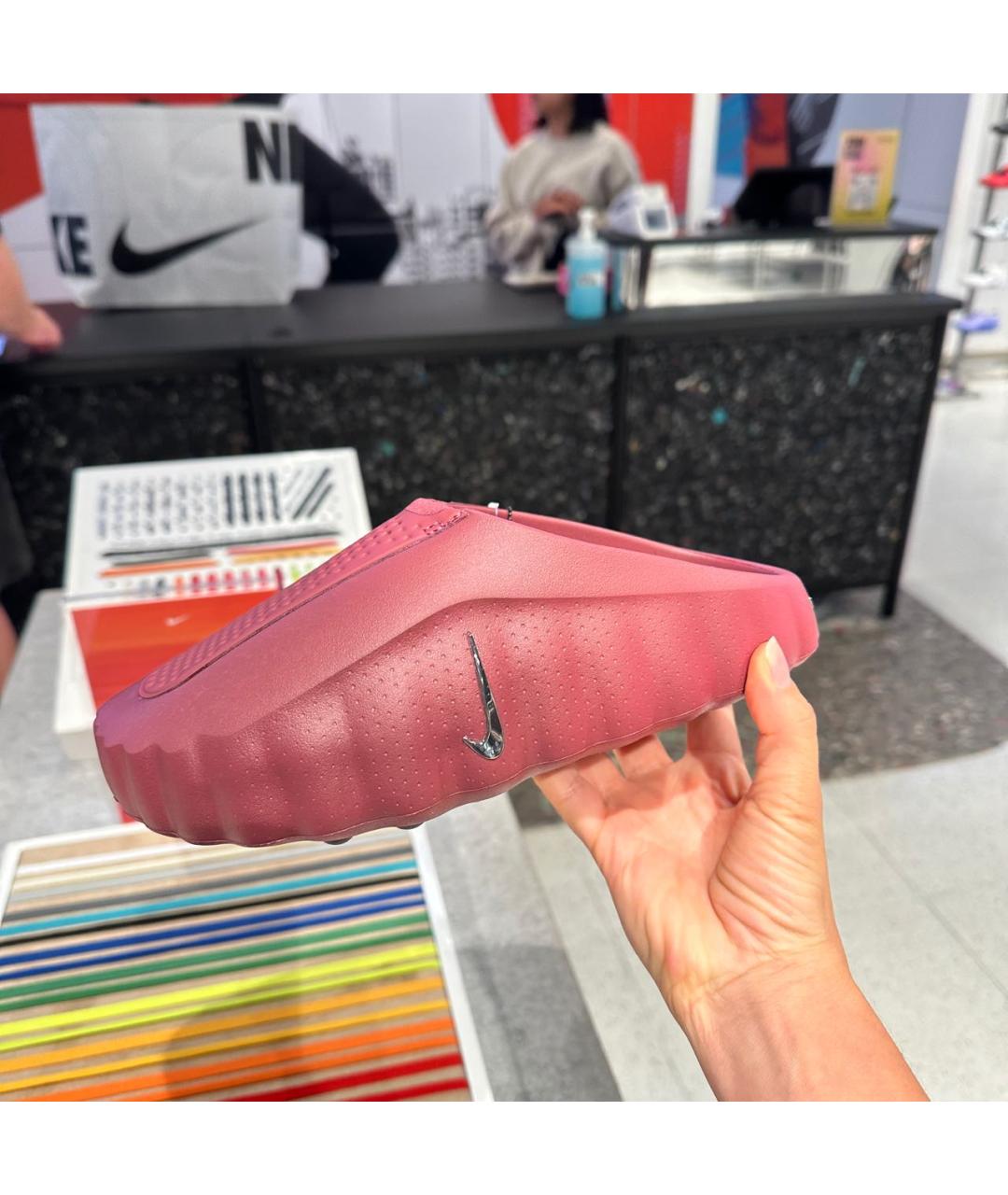 NIKE Бордовые мюли, фото 4