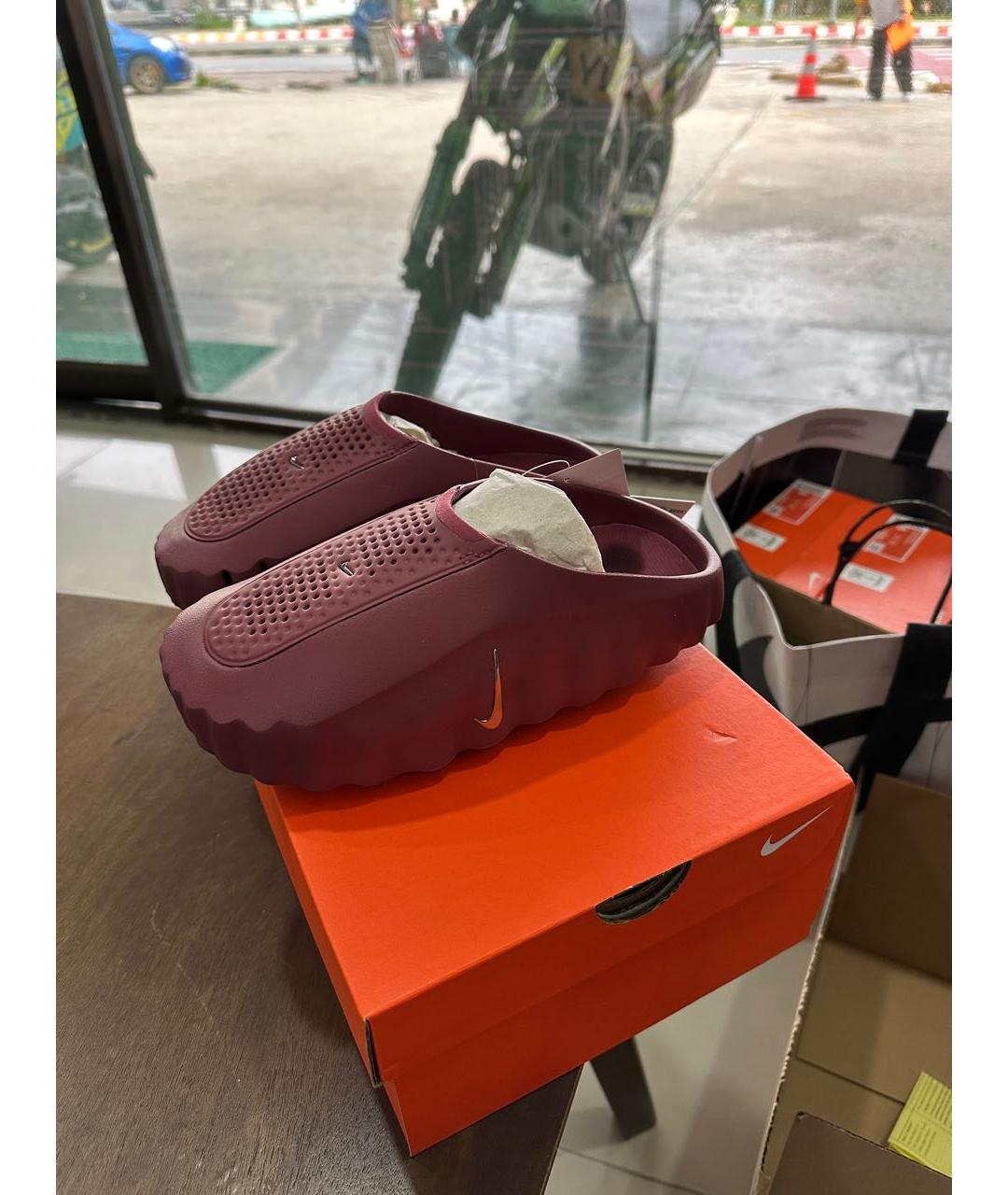 NIKE Бордовые мюли, фото 8