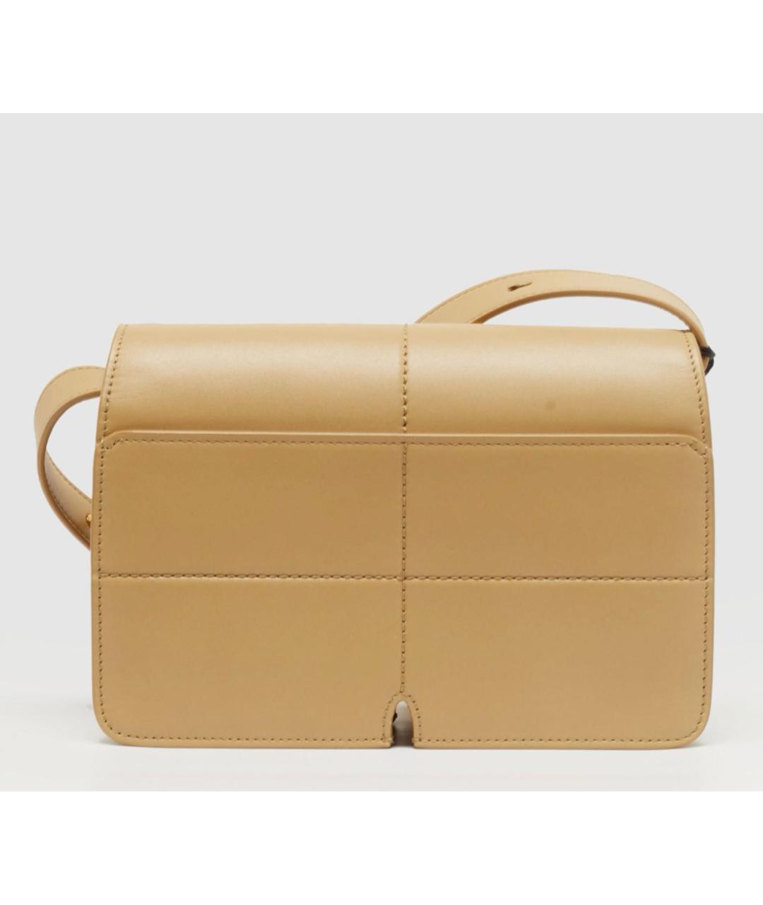 BURBERRY Бежевая кожаная сумка через плечо, фото 2