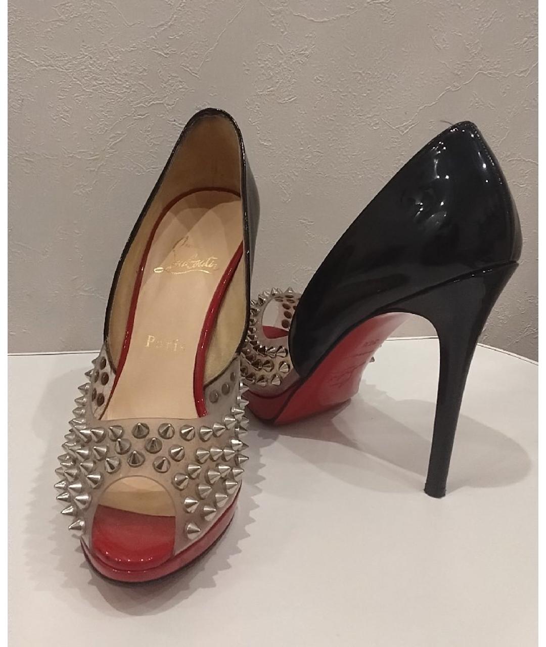 CHRISTIAN LOUBOUTIN Черные туфли из лакированной кожи, фото 7