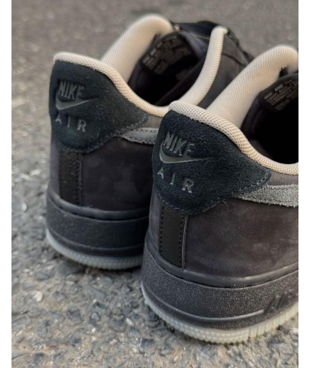 NIKE Черные замшевые низкие кроссовки / кеды, фото 6