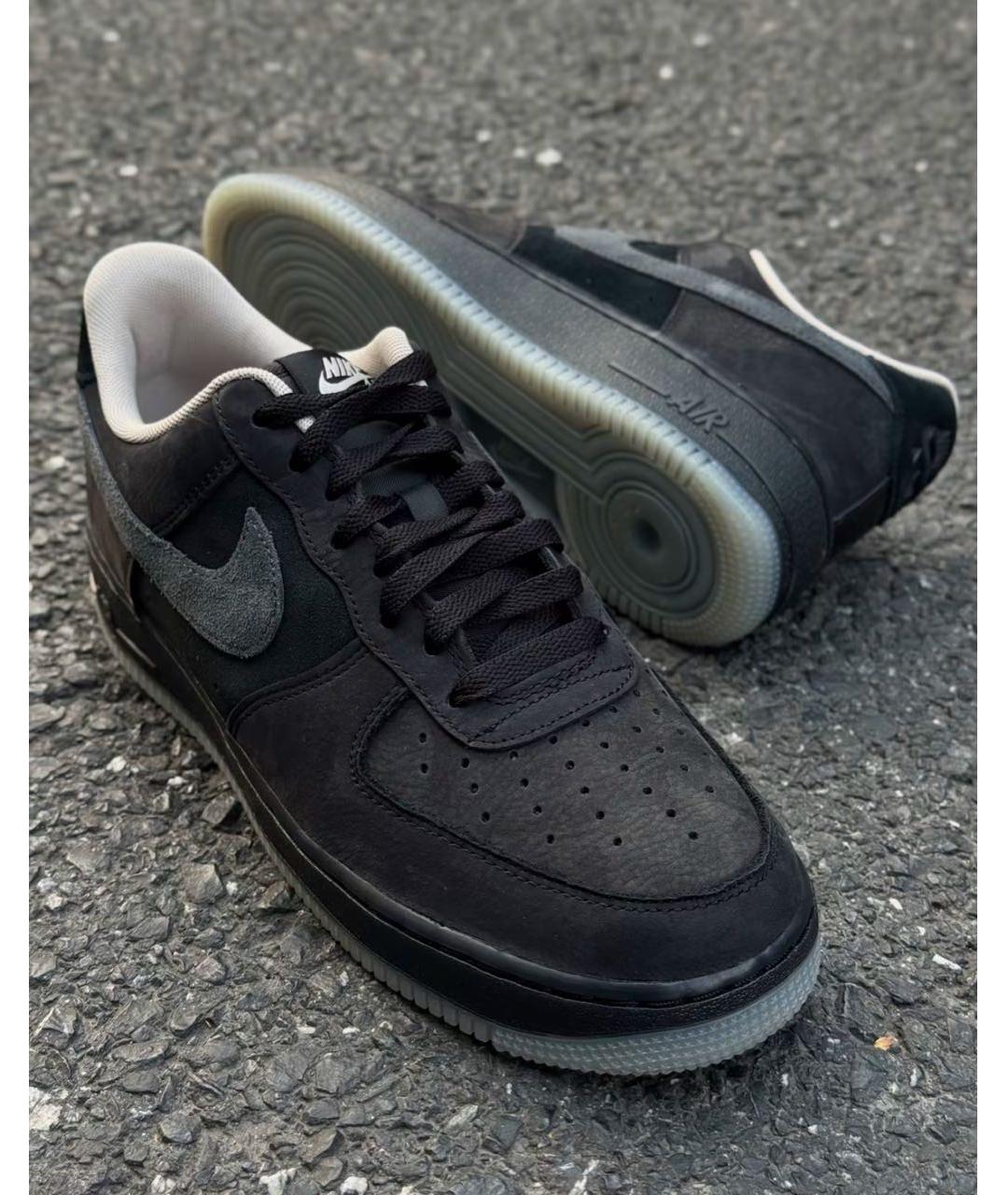 NIKE Черные замшевые низкие кроссовки / кеды, фото 7