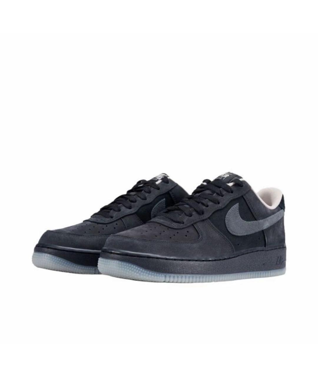 NIKE Черные замшевые низкие кроссовки / кеды, фото 2