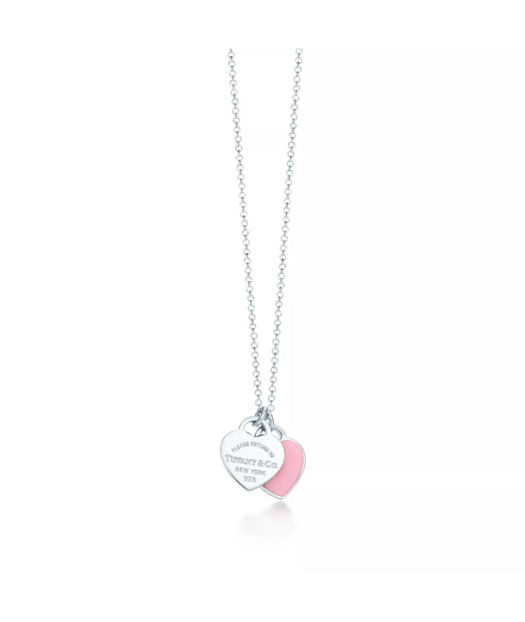TIFFANY&CO Розовая серебряная подвеска, фото 1