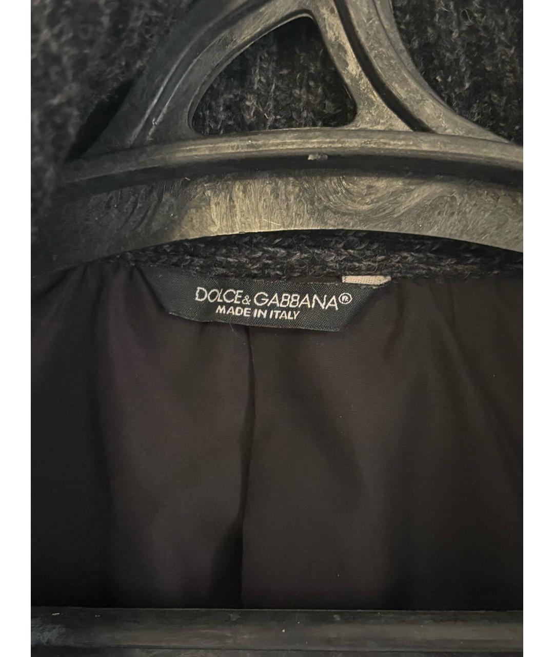 DOLCE&GABBANA Антрацитовое шерстяное пальто, фото 3