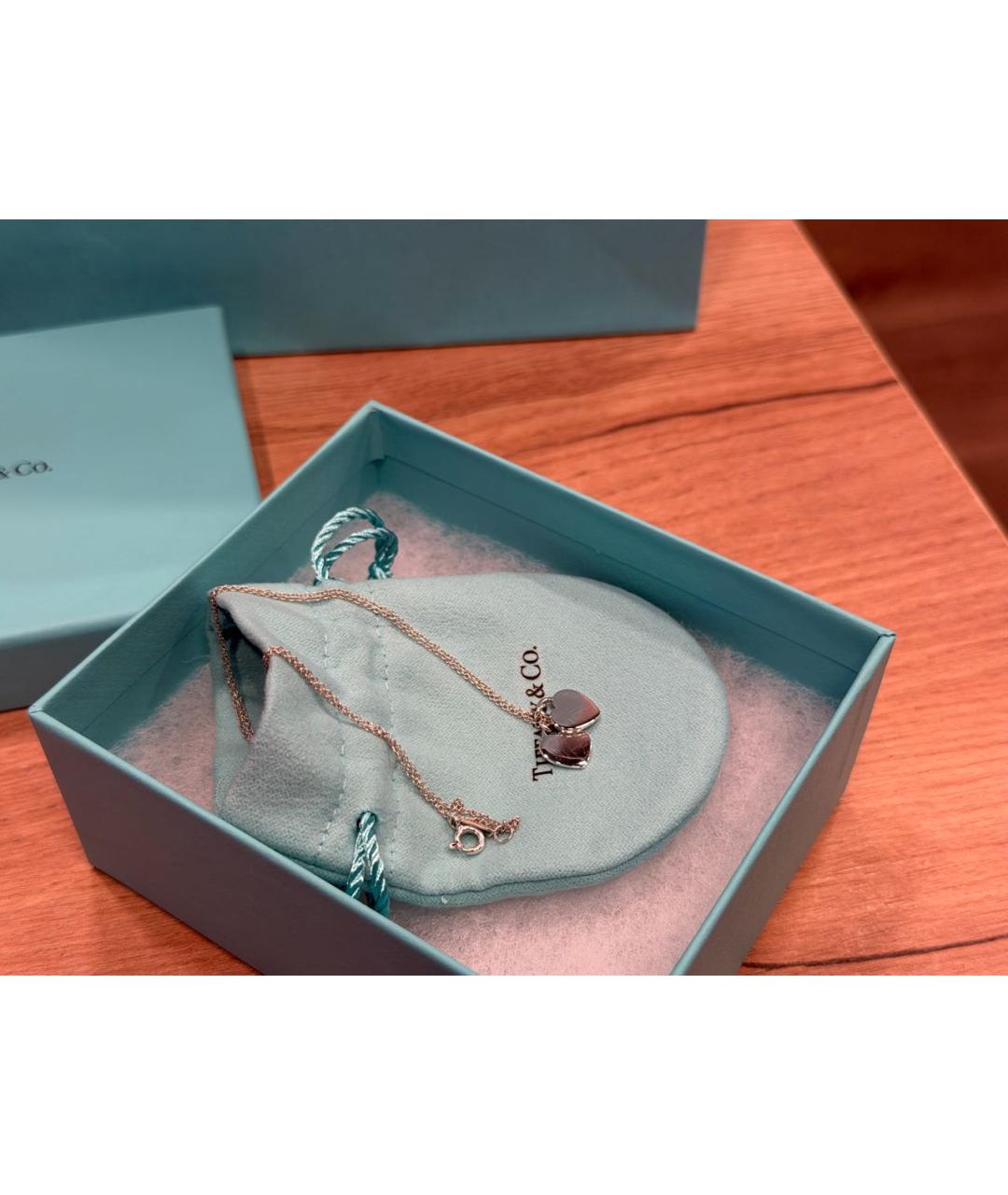 TIFFANY&CO Бирюзовая серебряная подвеска, фото 8