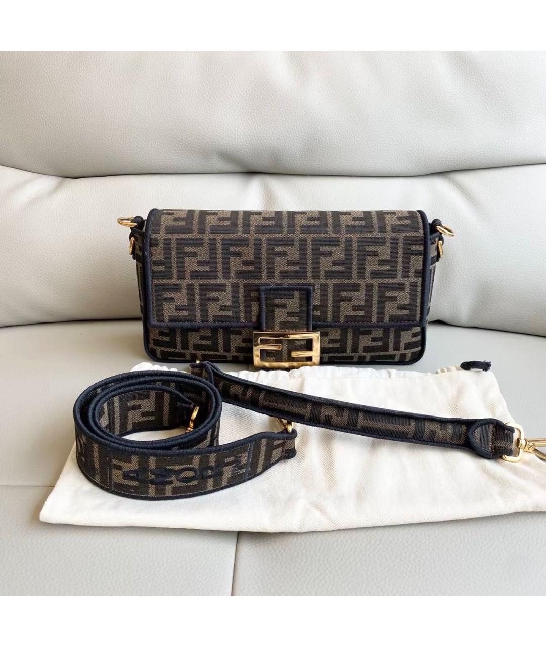 FENDI Коричневая сумка через плечо, фото 2