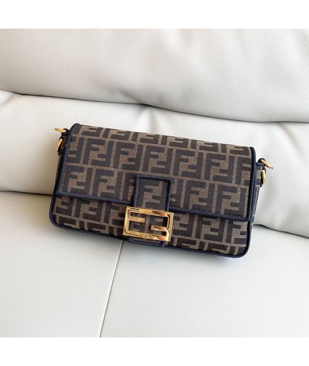 FENDI Коричневая сумка через плечо, фото 3