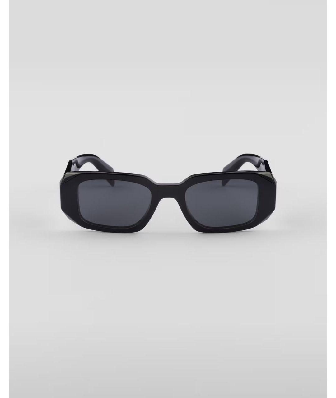PRADA Черные пластиковые солнцезащитные очки, фото 9