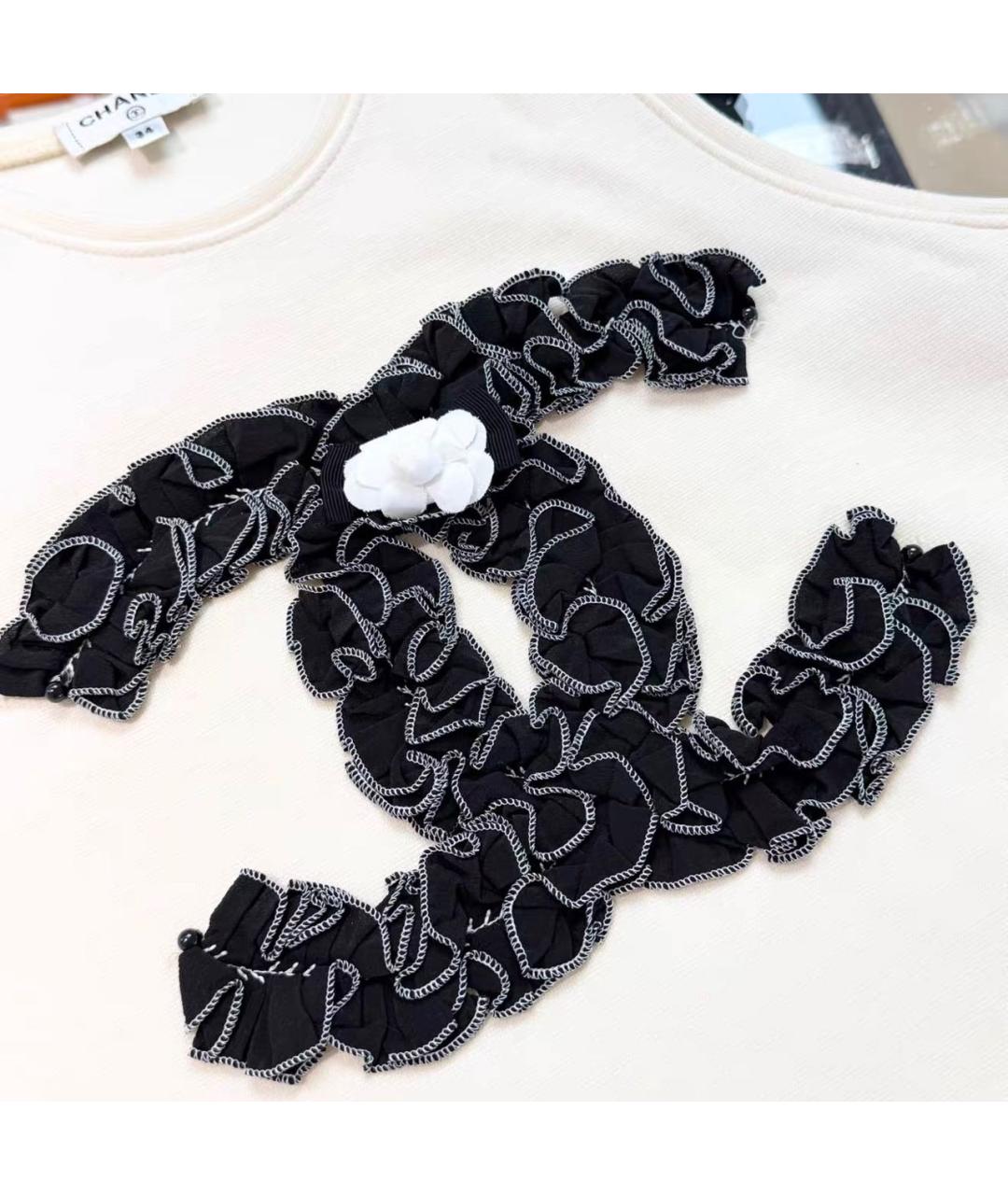 CHANEL Бежевая майка, фото 3