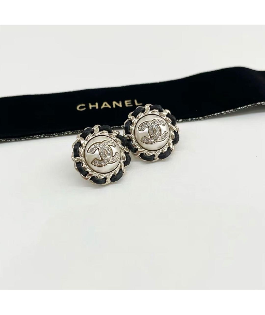CHANEL Серебряные металлические серьги, фото 6