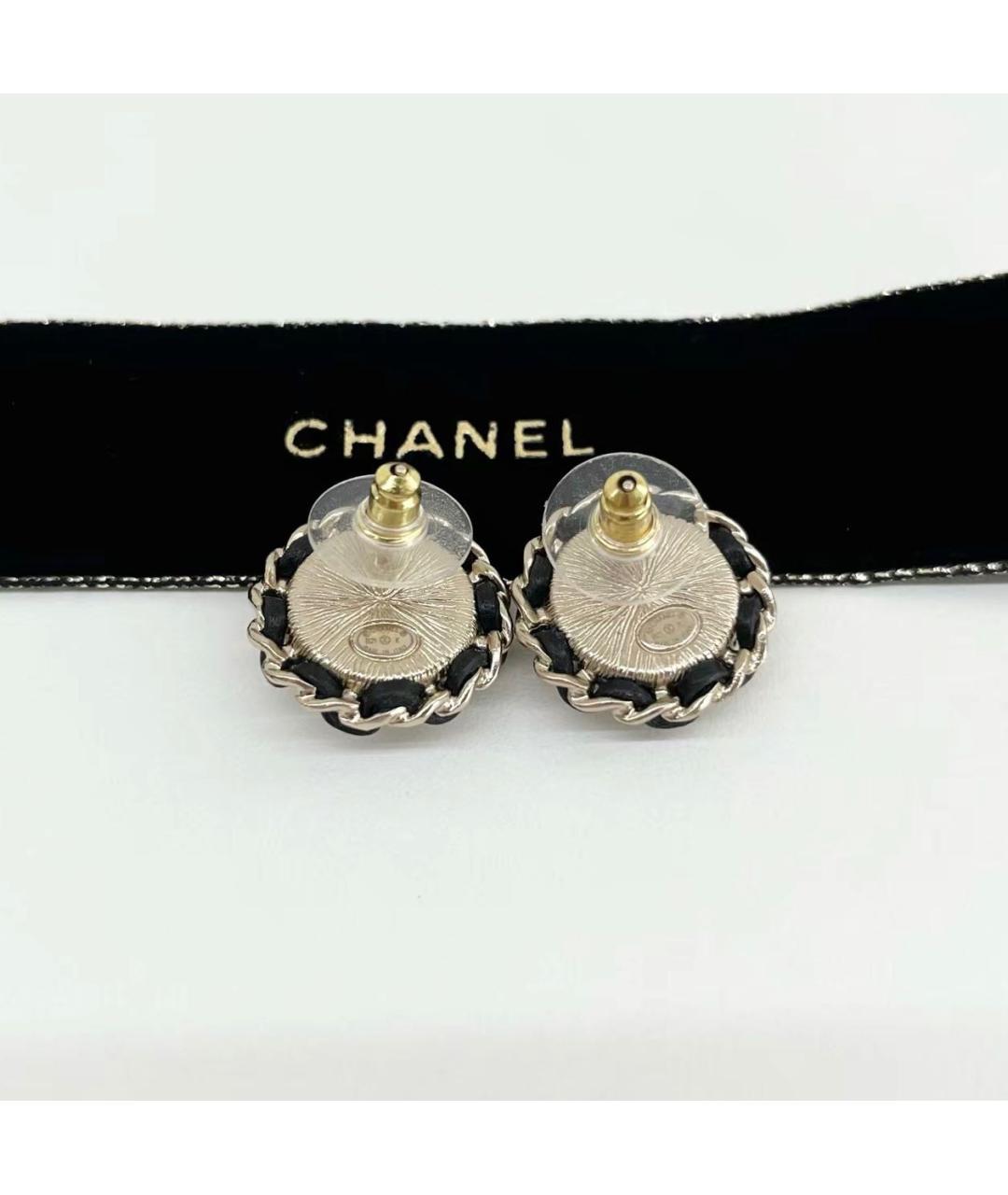 CHANEL Серебряные металлические серьги, фото 8