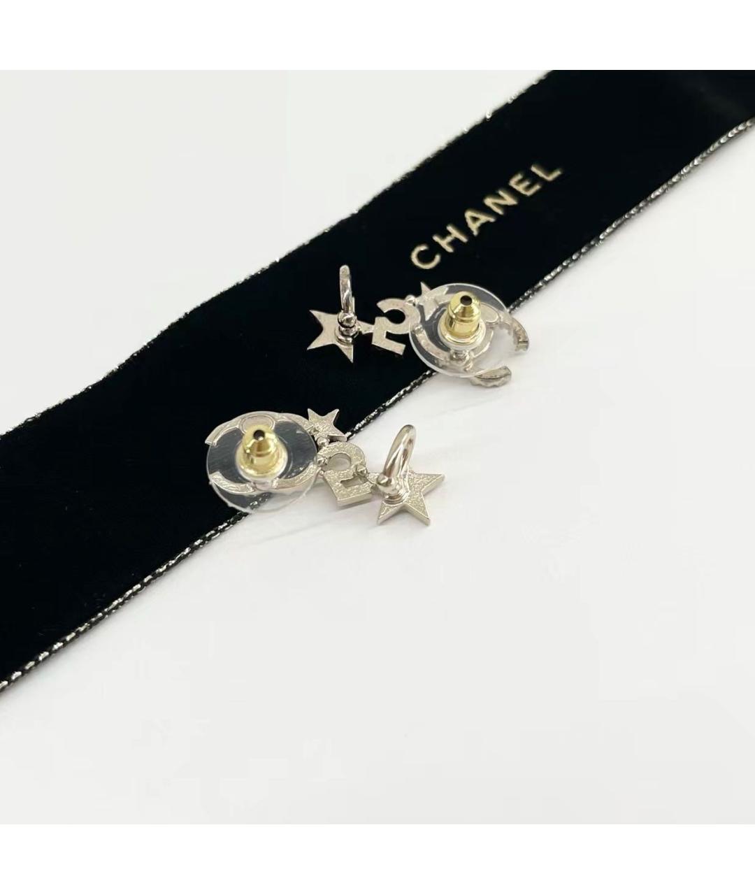 CHANEL Серебряные металлические серьги, фото 6