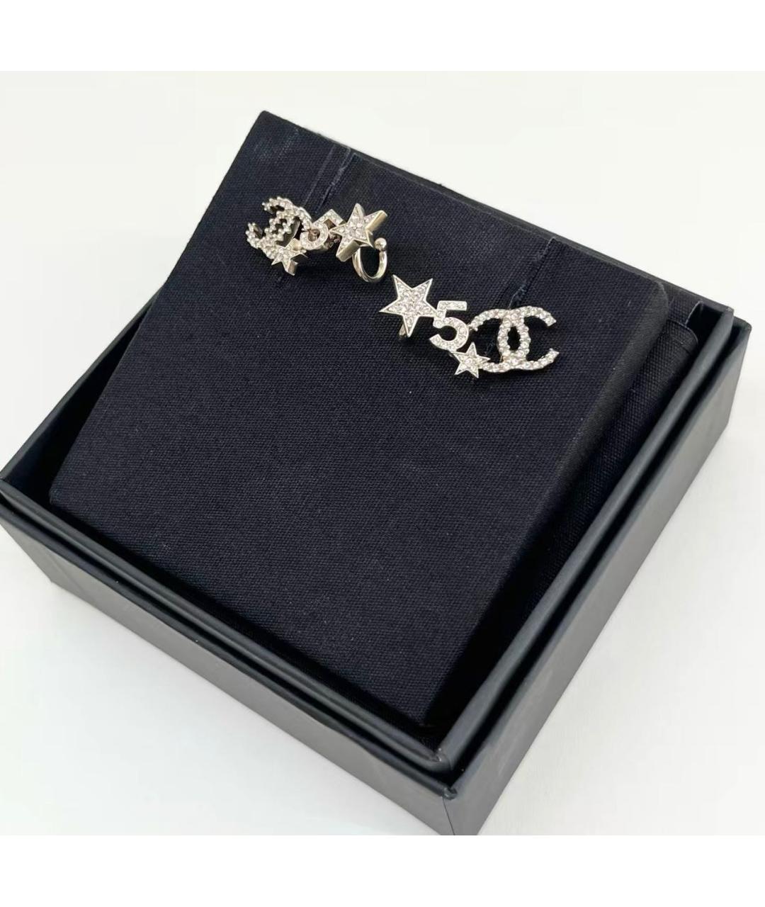CHANEL Серебряные металлические серьги, фото 3