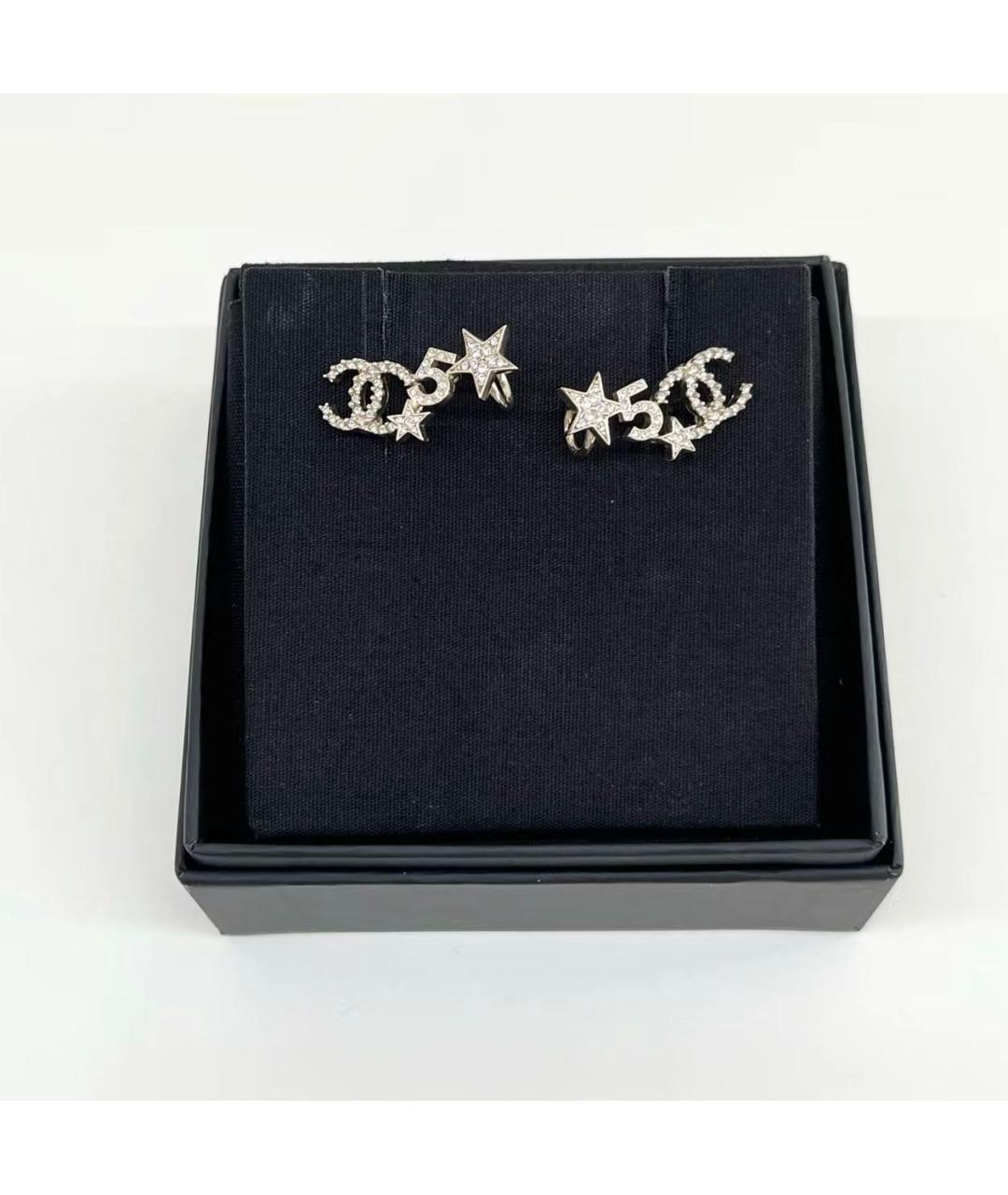 CHANEL Серебряные металлические серьги, фото 7