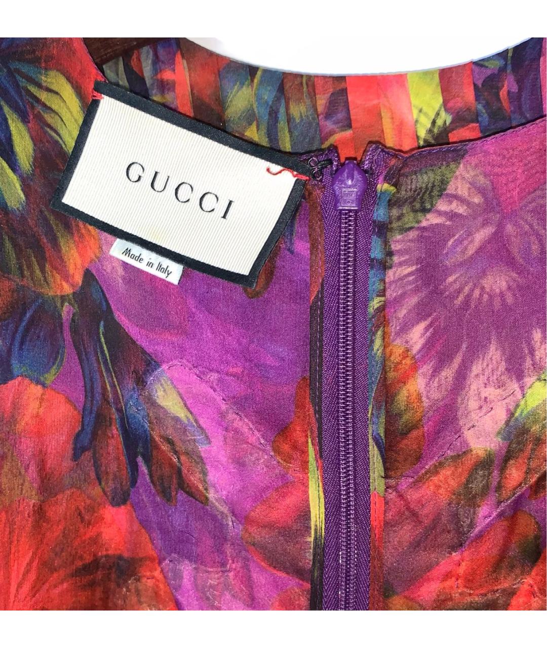 GUCCI Шелковое вечернее платье, фото 3