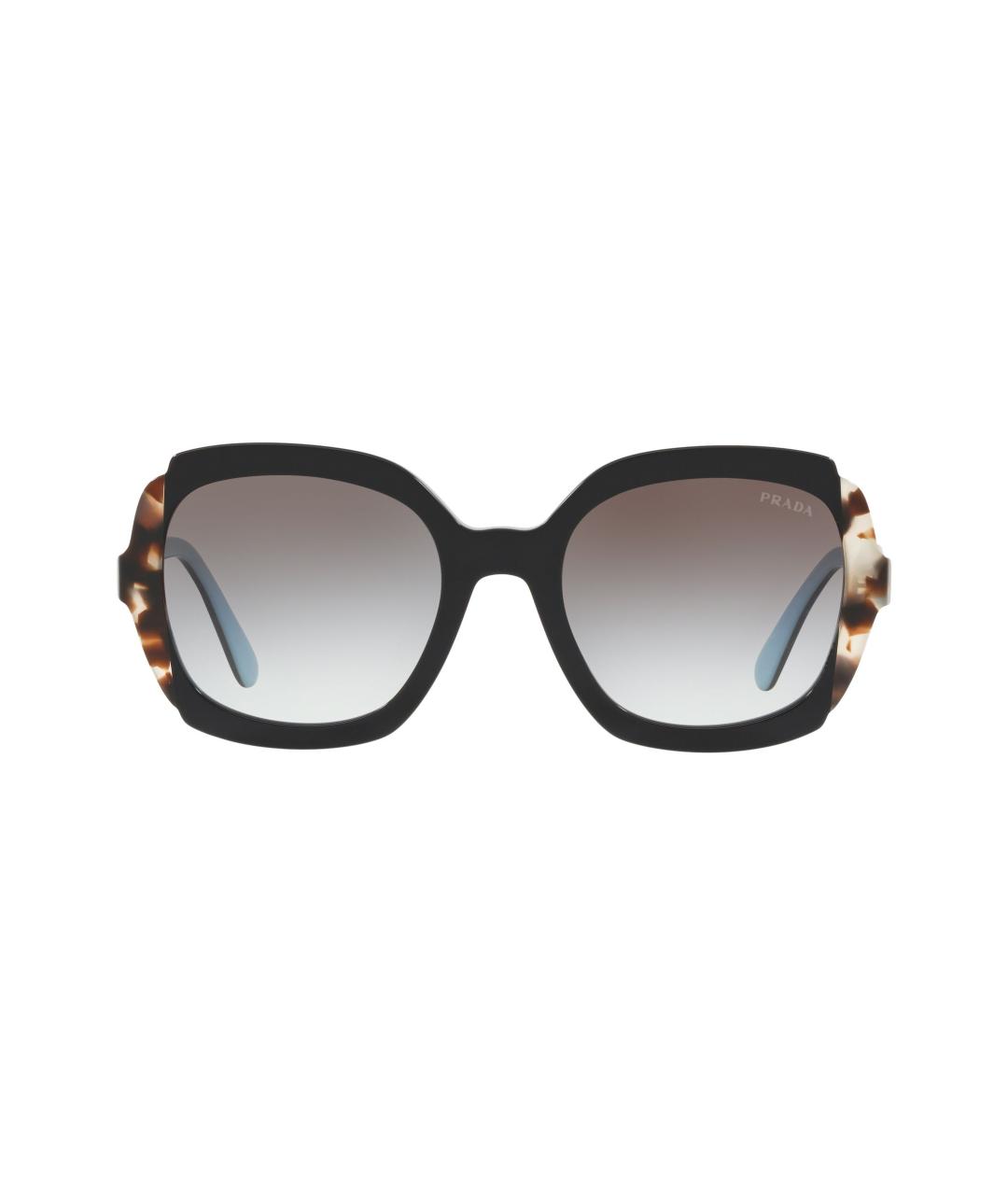 PRADA Черные пластиковые солнцезащитные очки, фото 5