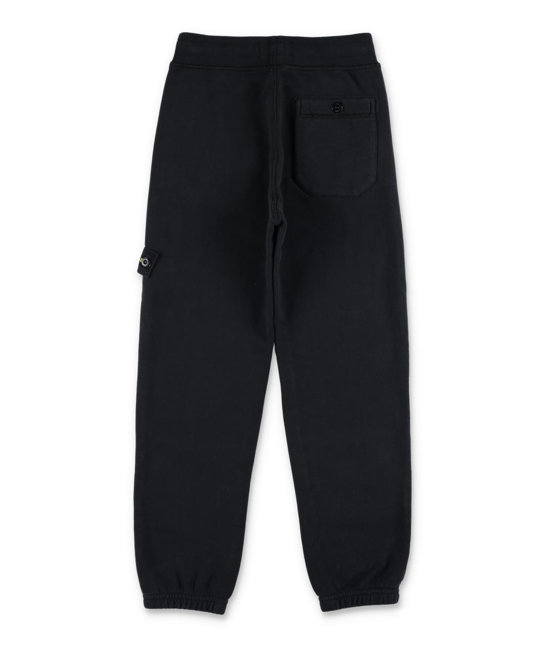 STONE ISLAND Черные хлопковые брюки и шорты, фото 3