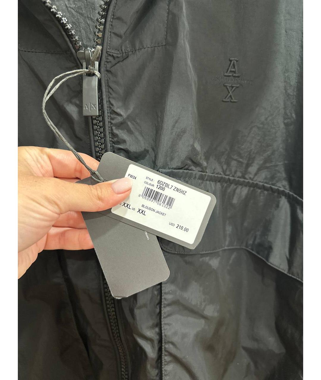 ARMANI EXCHANGE Черная нейлоновая куртка, фото 6