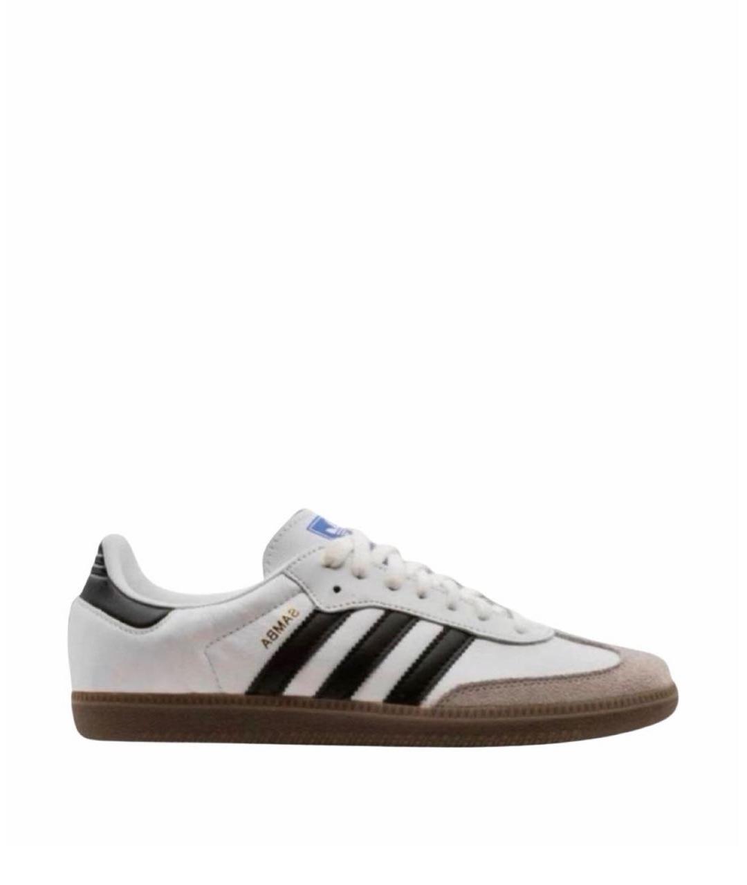 ADIDAS Белые кожаные кроссовки, фото 1