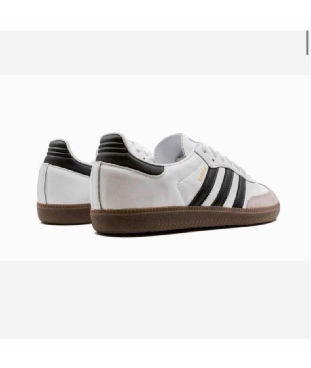 ADIDAS Белые кожаные кроссовки, фото 3