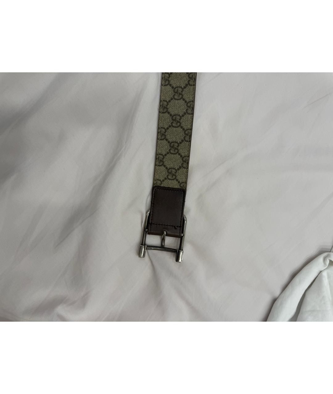 GUCCI Зеленый кожаный ремень, фото 4
