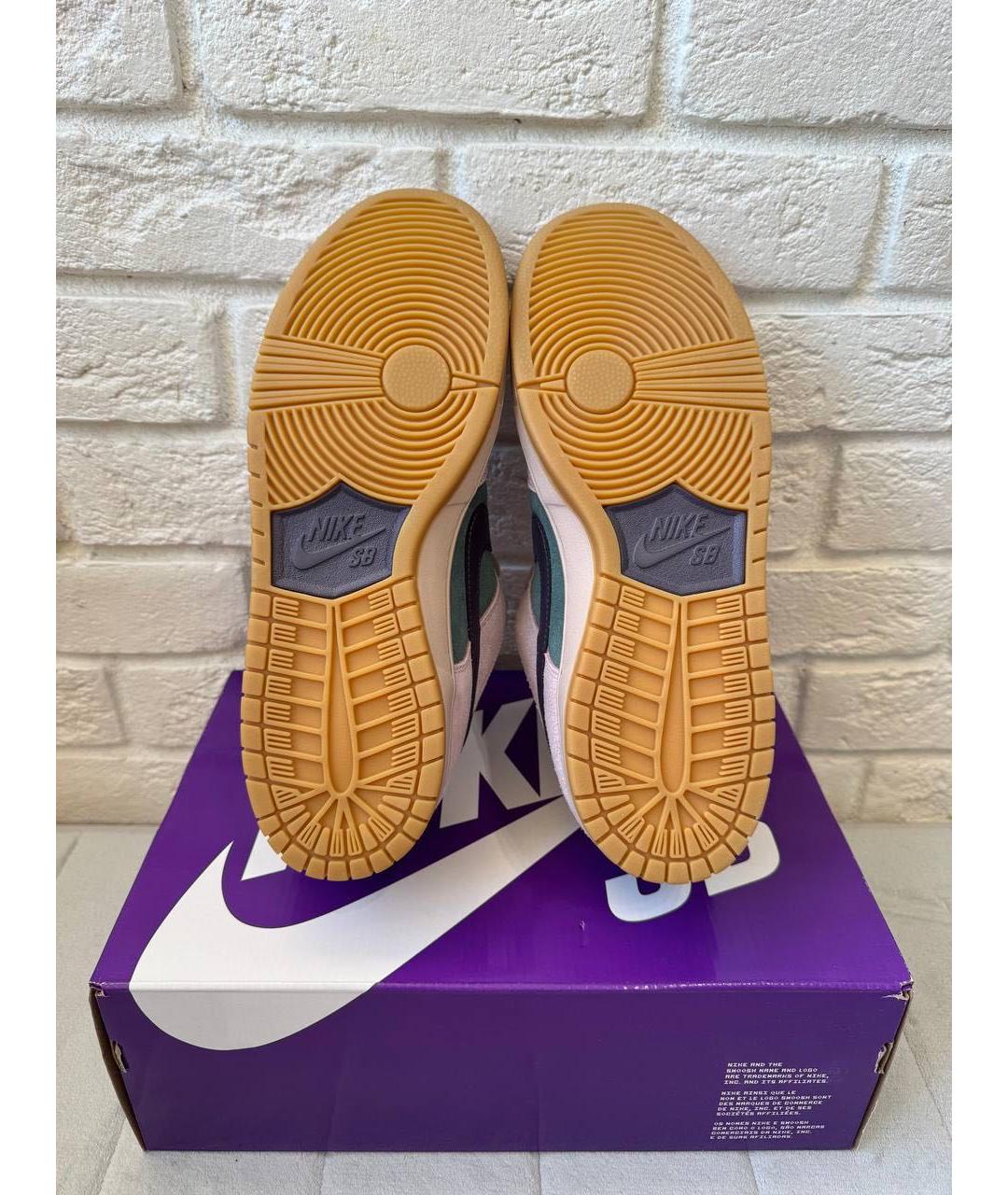 NIKE Розовые замшевые низкие кроссовки / кеды, фото 2