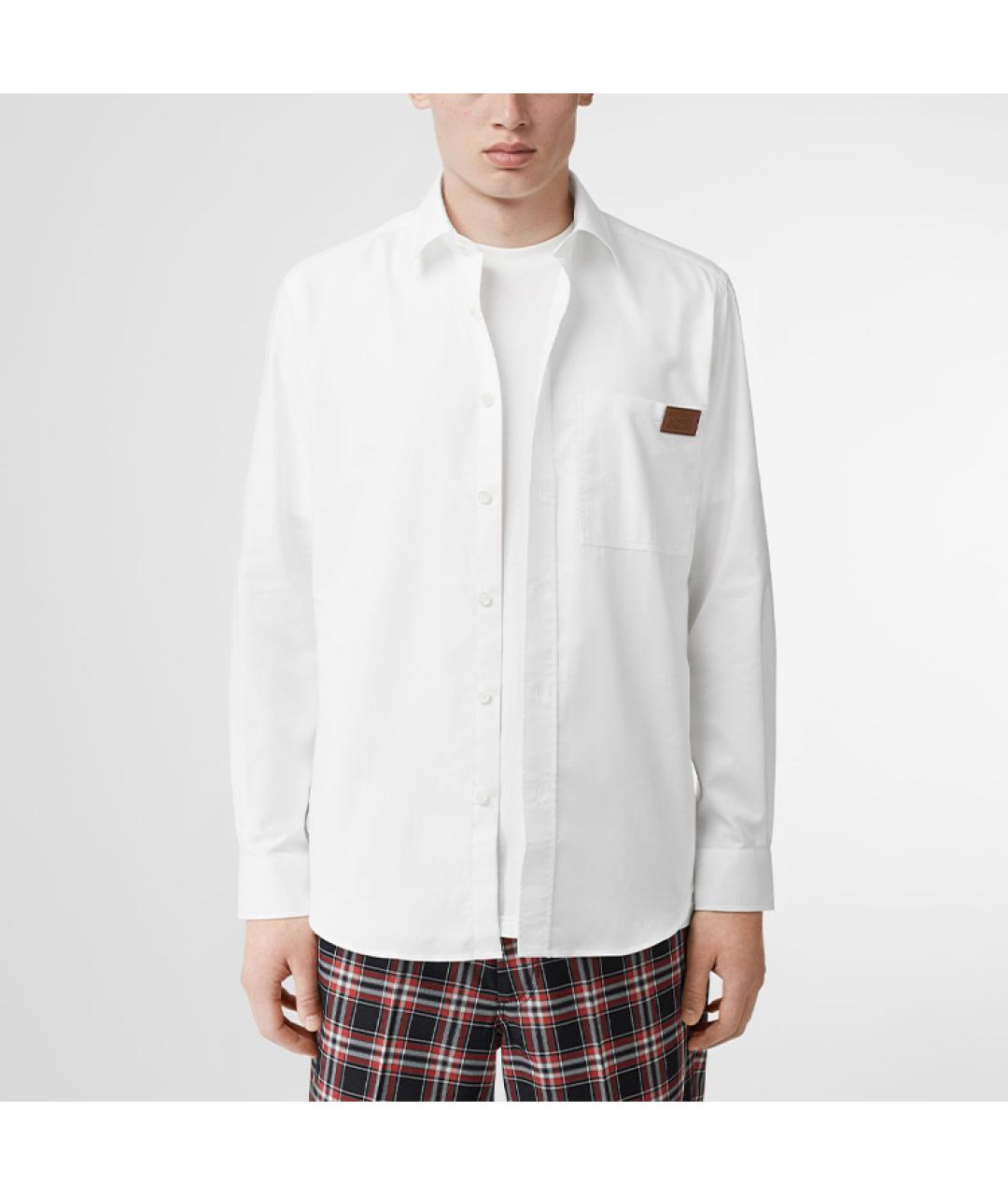 BURBERRY Белая классическая рубашка, фото 3