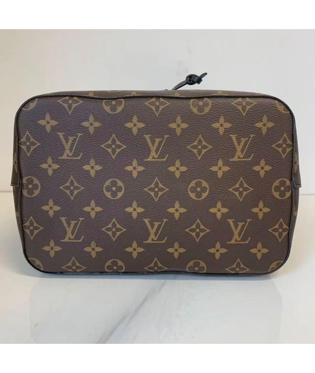 LOUIS VUITTON Черная кожаная сумка через плечо, фото 3