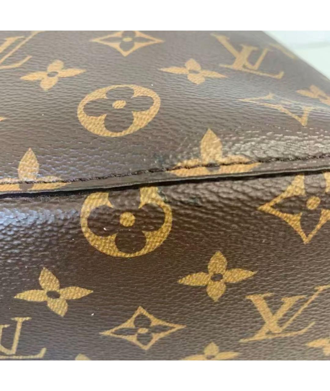 LOUIS VUITTON Черная кожаная сумка через плечо, фото 5