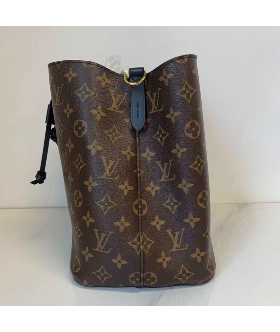 LOUIS VUITTON Черная кожаная сумка через плечо, фото 2
