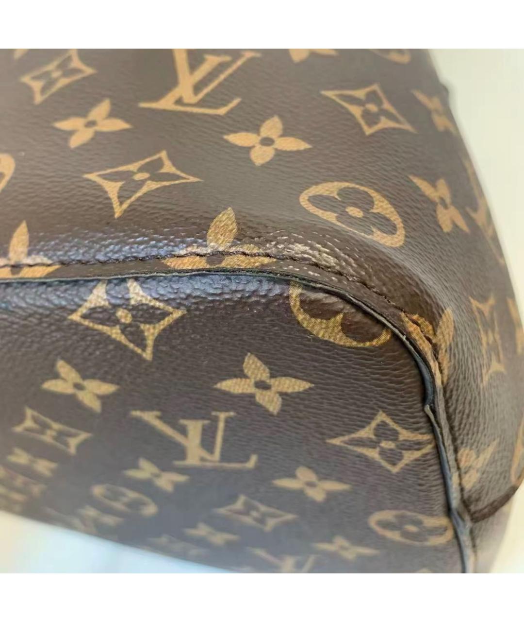 LOUIS VUITTON Черная кожаная сумка через плечо, фото 6