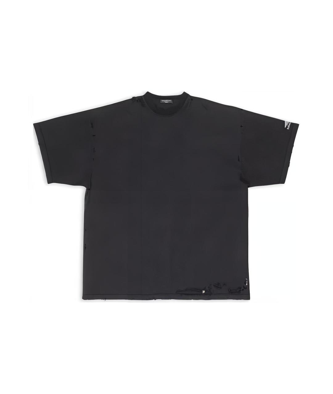 BALENCIAGA Черная футболка, фото 1